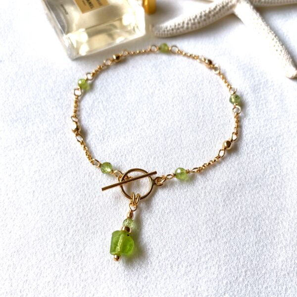 peridot bracelet