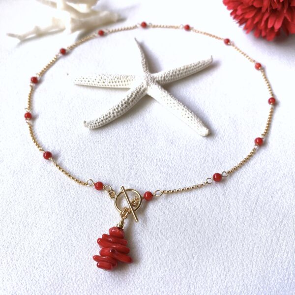 red coral necklace