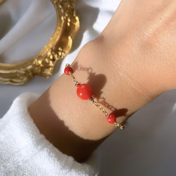 Red coral bracelet