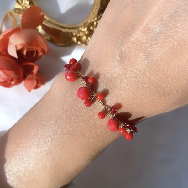 Red coral bracelet