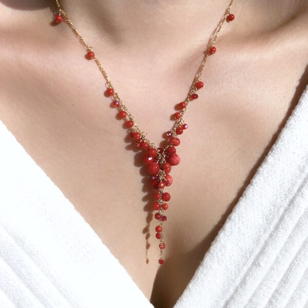 red coral necklace