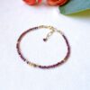 Teeny tiny garnet beaded bracelet - Image 3