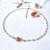 Peach moonstone Mikoto necklace - Image 3