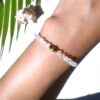 Moonstone 4mm faceted beaded bracelet - Image 4