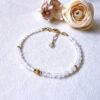 Moonstone 4mm faceted beaded bracelet - Image 3
