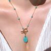 Turquoise Alai toggle necklace - Image 4