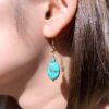 Turquoise Aiai dangle earrings - Image 4