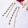 Garnet Ua double strand earrings - Image 3