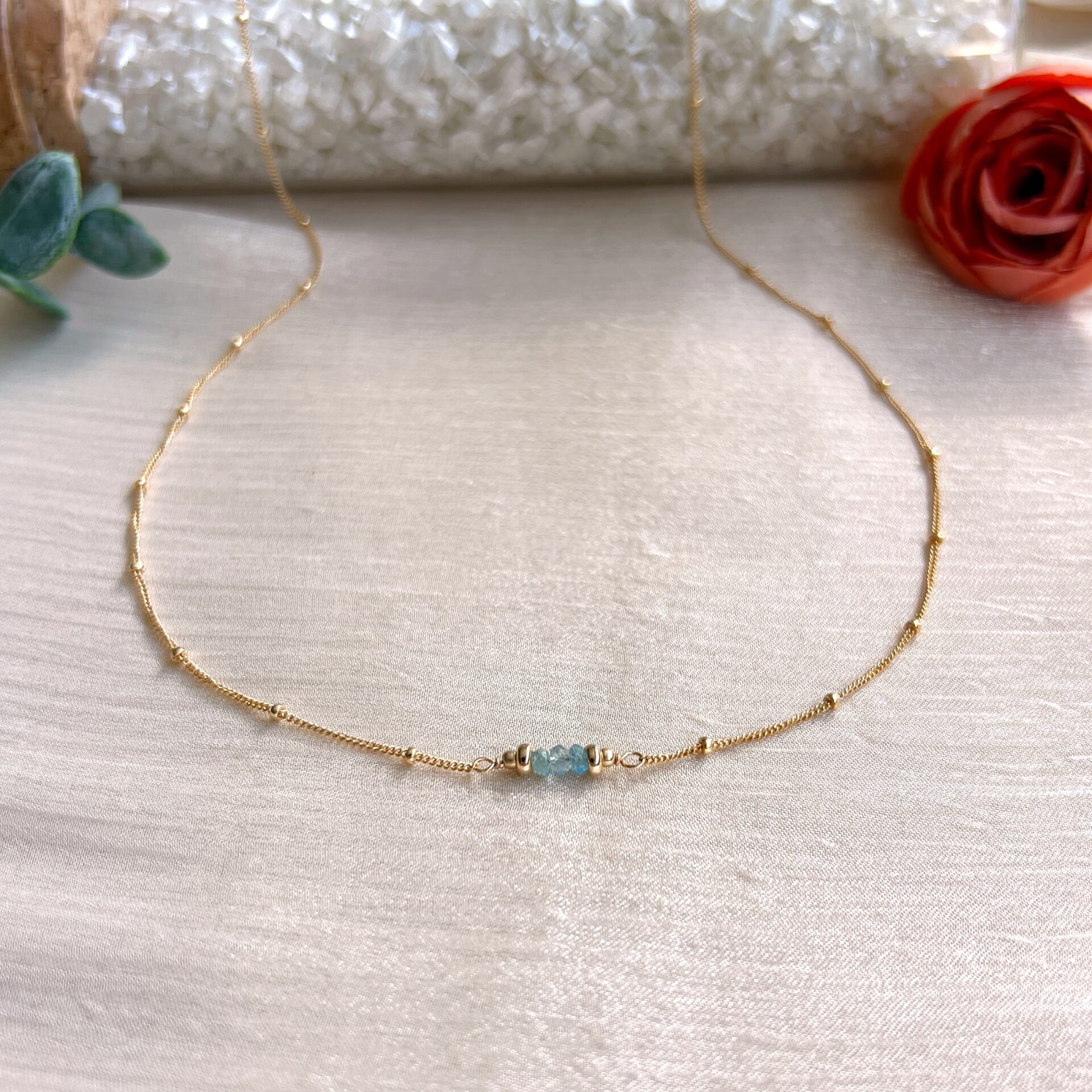 Aquamarine Momona necklace - Image 2