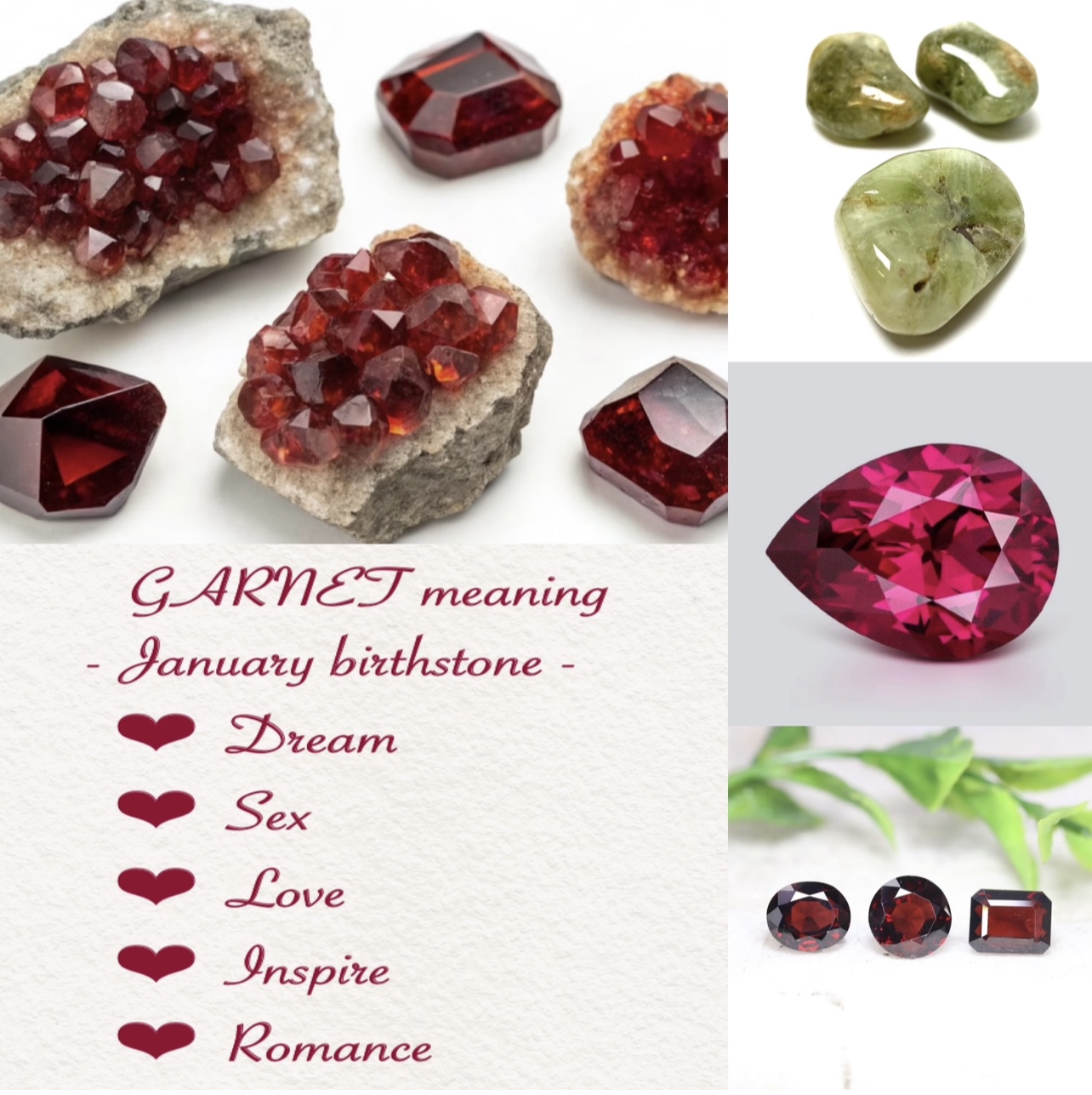 Garnet and tiny cross charm dainty necklace - Image 5
